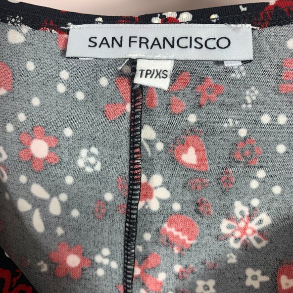 sleeveless floral print dress by San Francisco size xs - Picture 3 of 16
